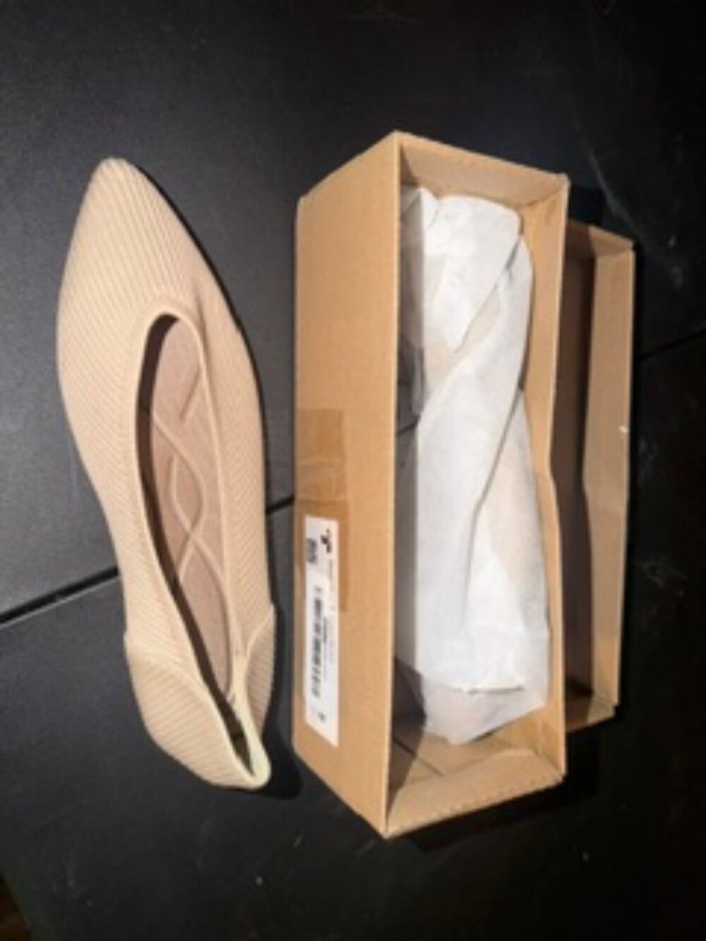 Pointed toe Knit Slip On Flats